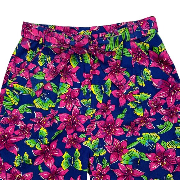 Lilly Pulitzer Vintage Floral Shorts 10 High Waist - Picture 7 of 12